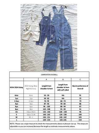 Carpenter Overall - Vintage Blue