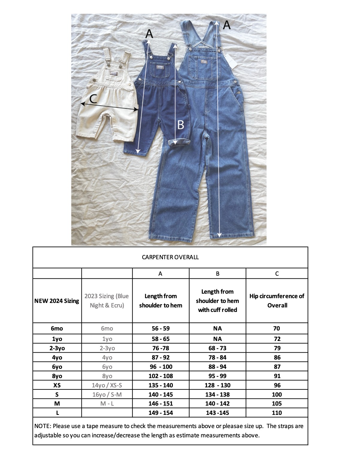 Carpenter Overall - Washed Black