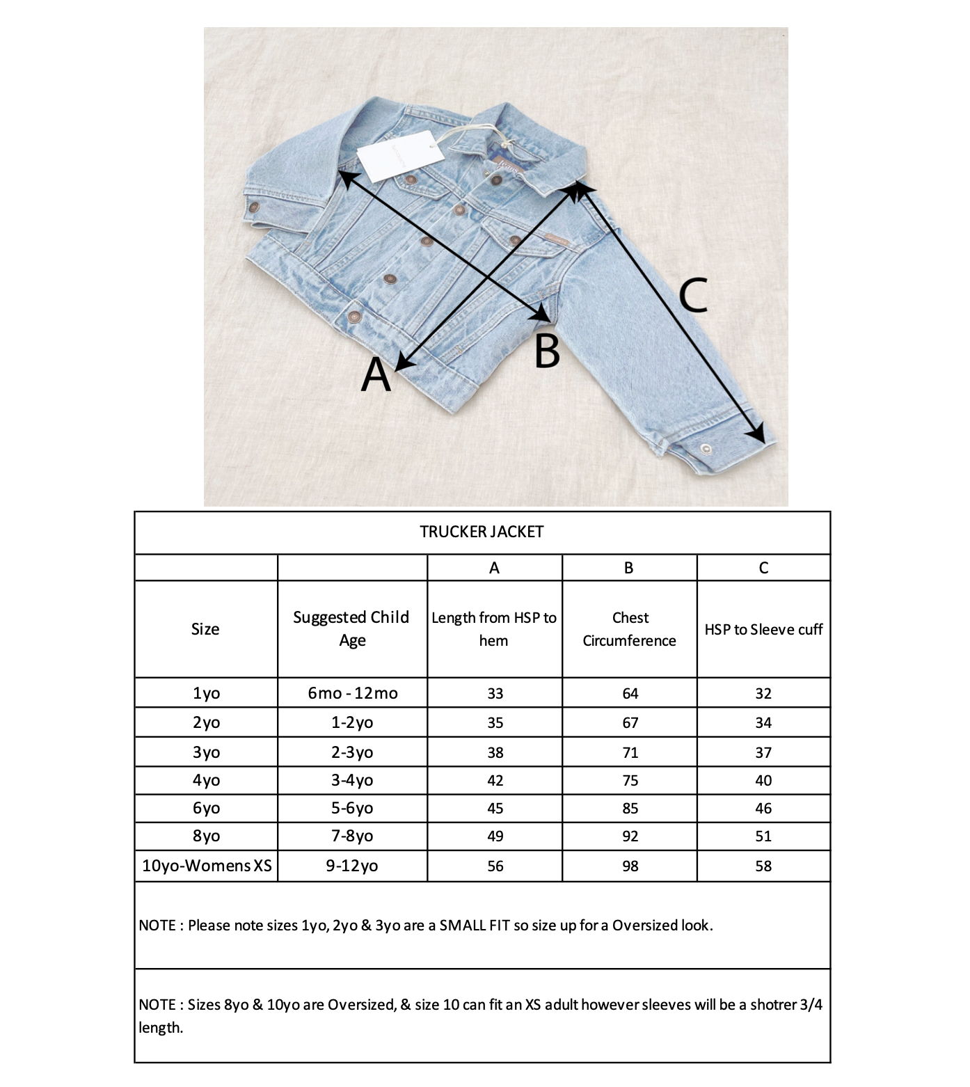 Trucker Jacket- Cali Print Denim