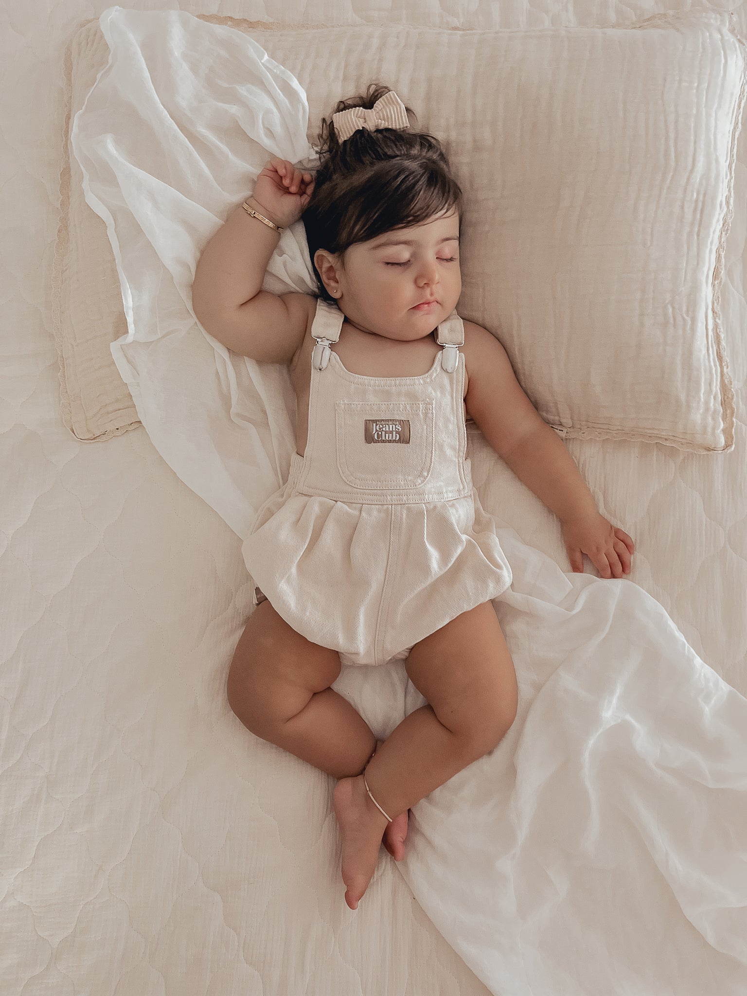 Bowie Bubble Romper - Organic Natural