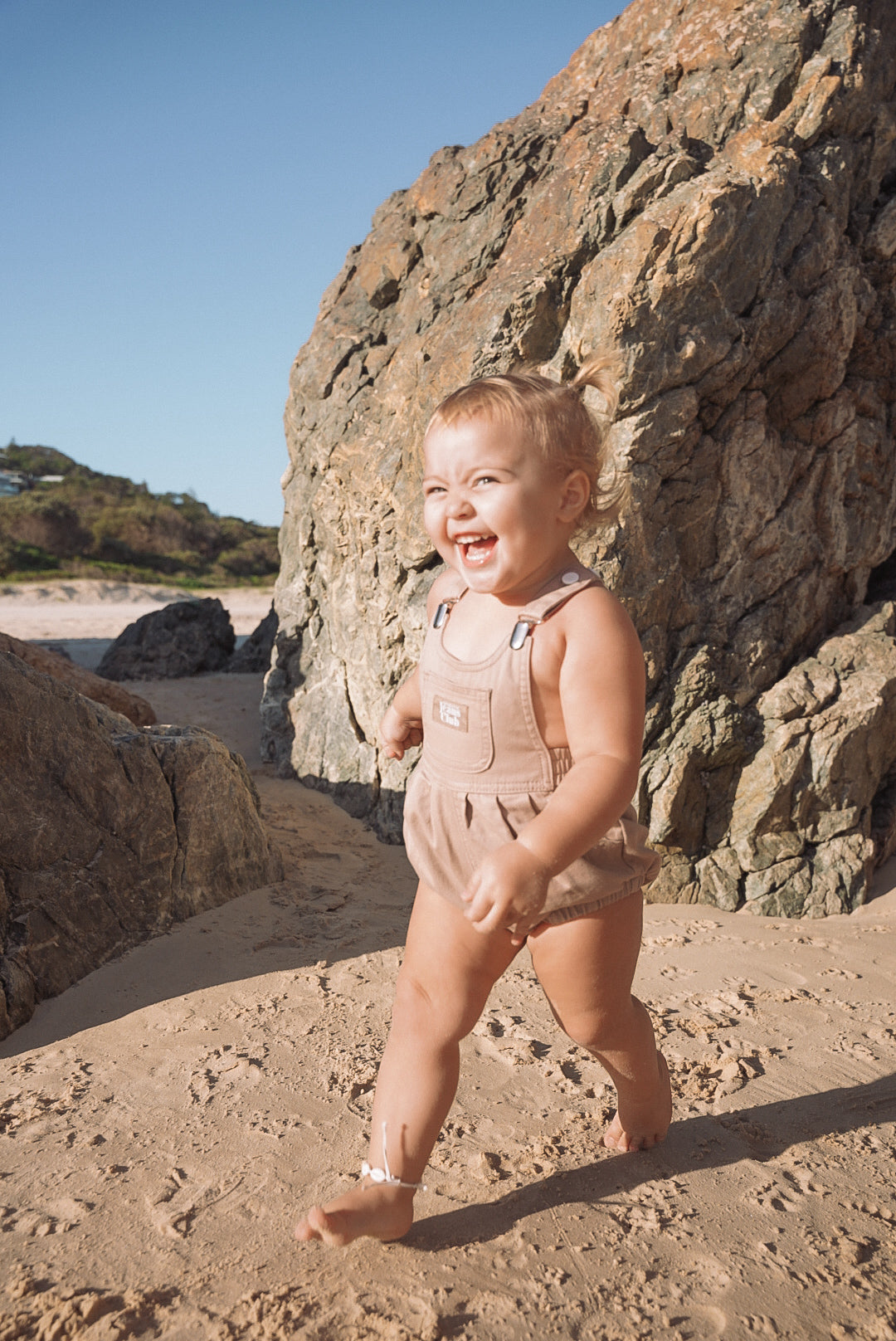 Bowie Bubble Romper - Latte
