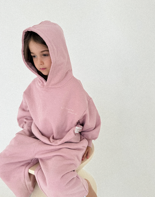 Logo Hoodie Set- Pink Haze