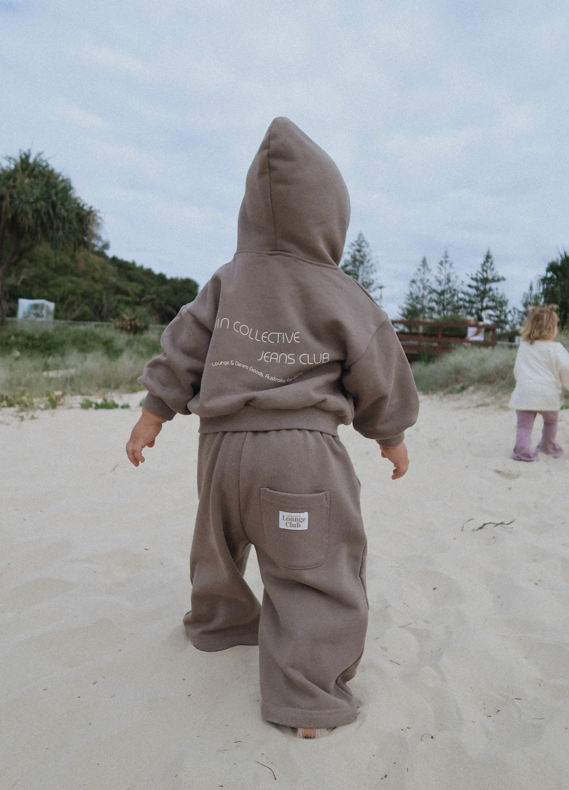 Logo Hoodie Set- Mocha Brown
