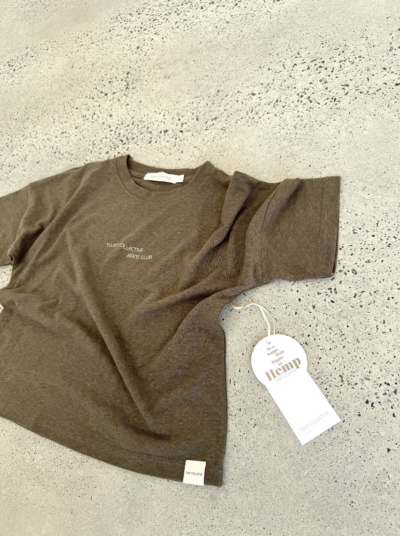 Hemp Logo Tee - Khaki