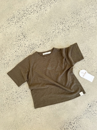 Hemp Logo Tee - Khaki