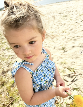 Bandeau Top - Sunflower Check