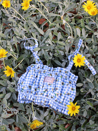 Bandeau Top - Sunflower Check