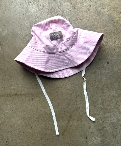 Katie BABY STRIPE bucket hat ピンクストライプ Bucket Hat - Pink Stripe – Twin Collective Kids