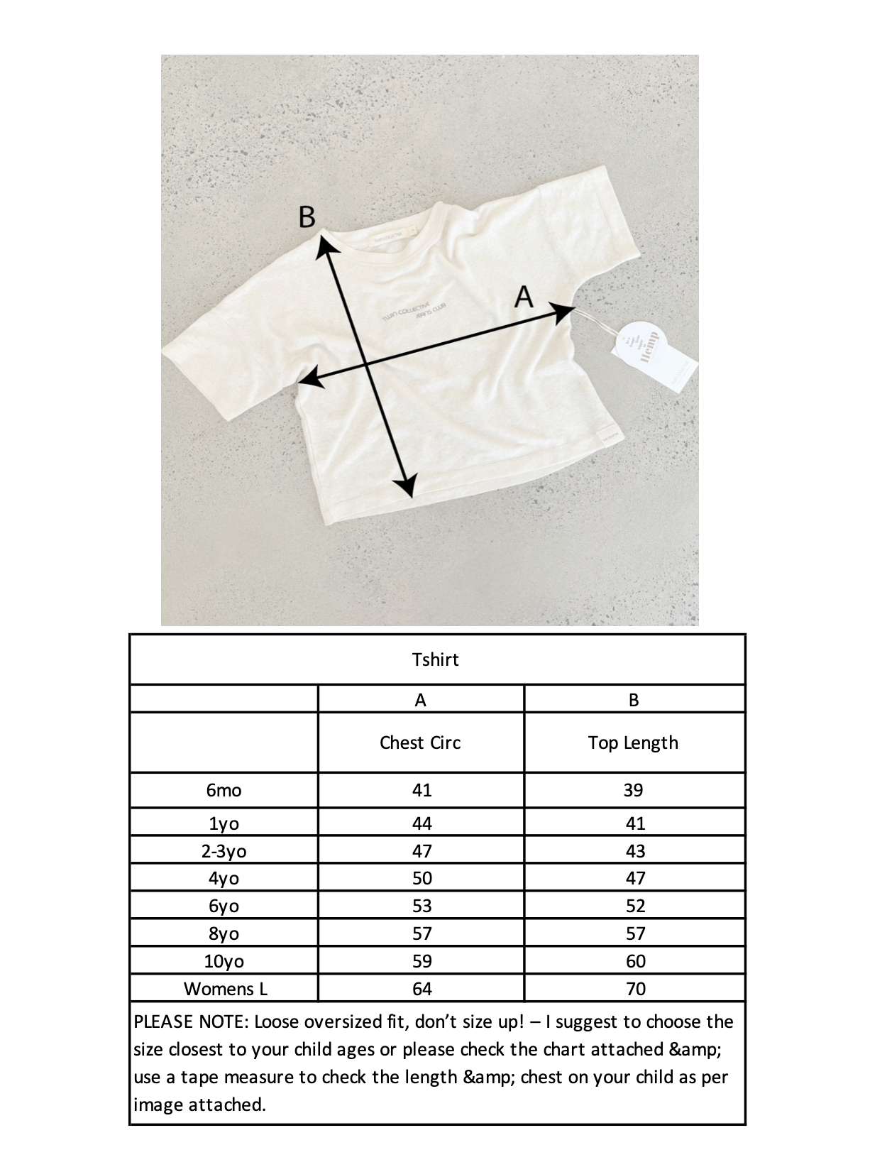 Hemp Logo Tee - Cream