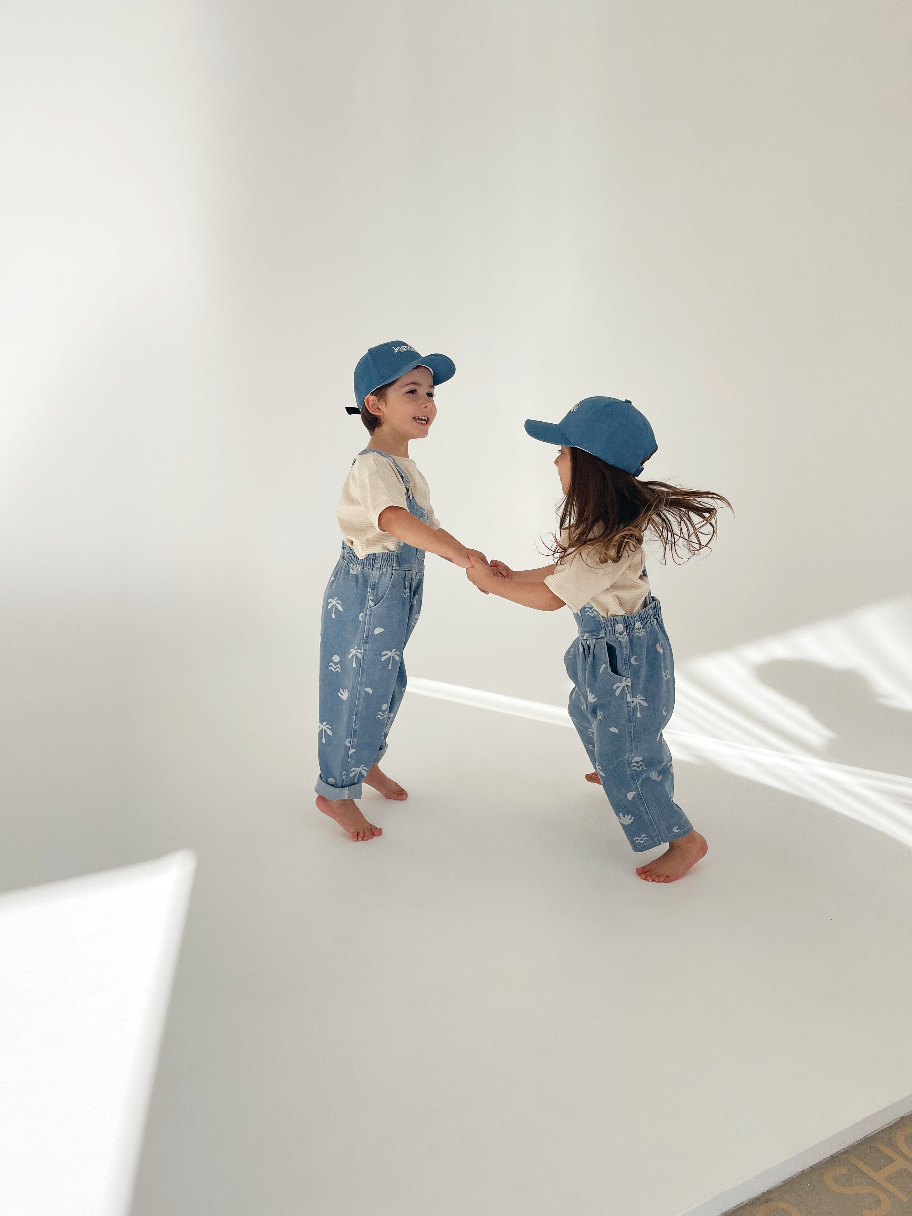 Bowie Bubble Overall - Cali Print Denim