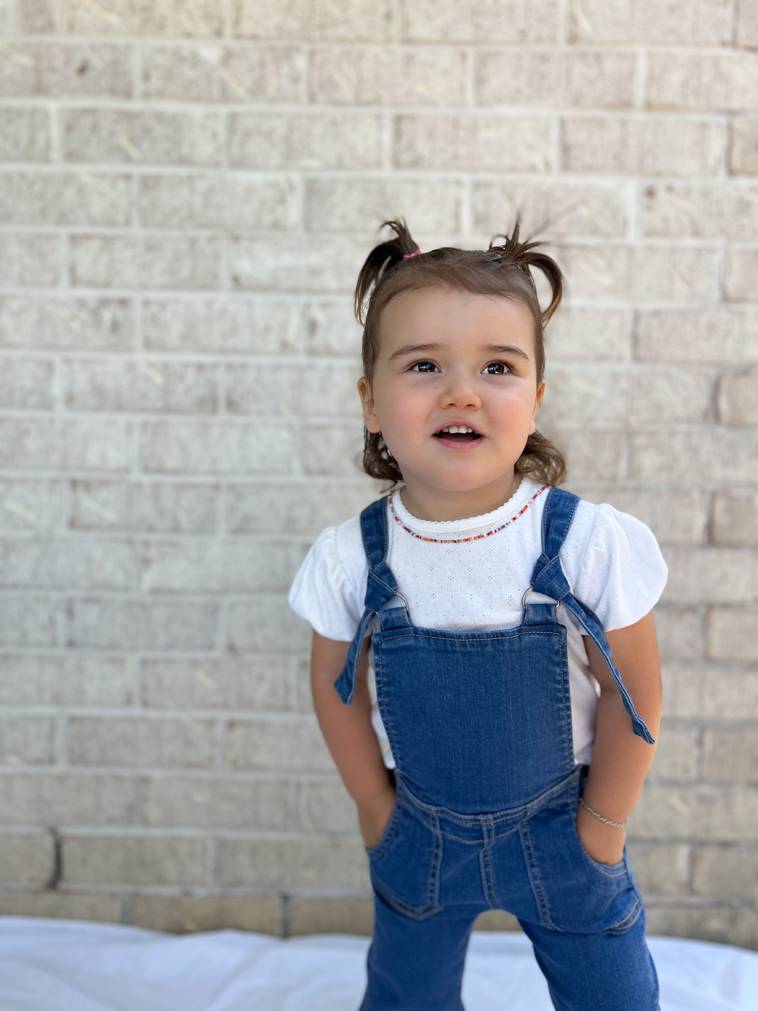 Farrah Flare Overall - Western Blue