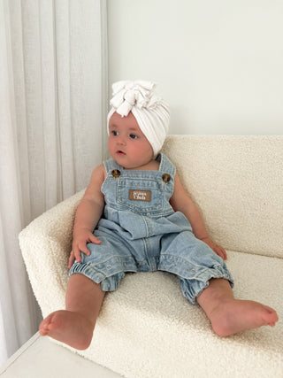 Baby Overall - Worn Clear Blue