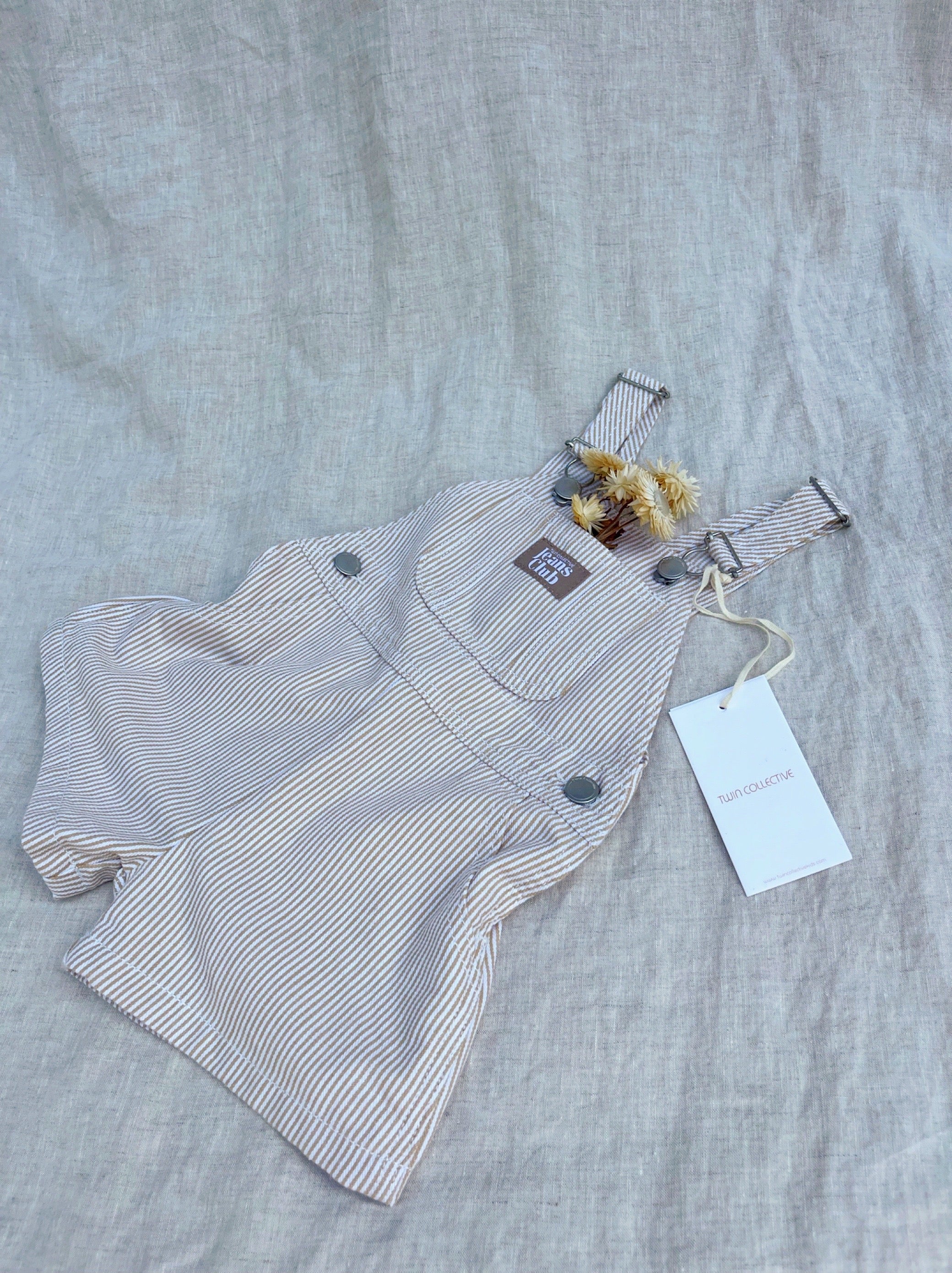 Parklife Shortall - Beige Stripe