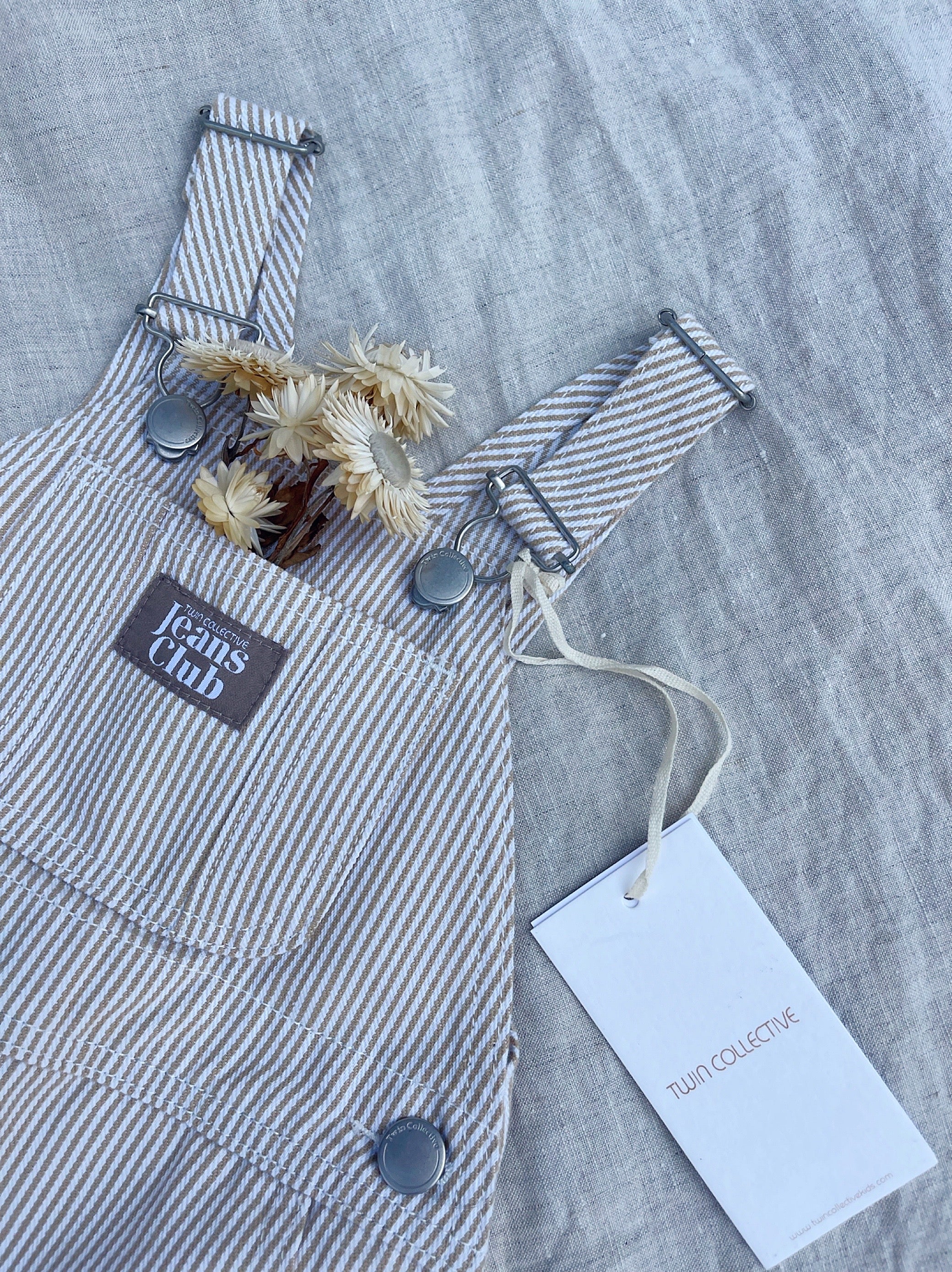 Parklife Shortall - Beige Stripe