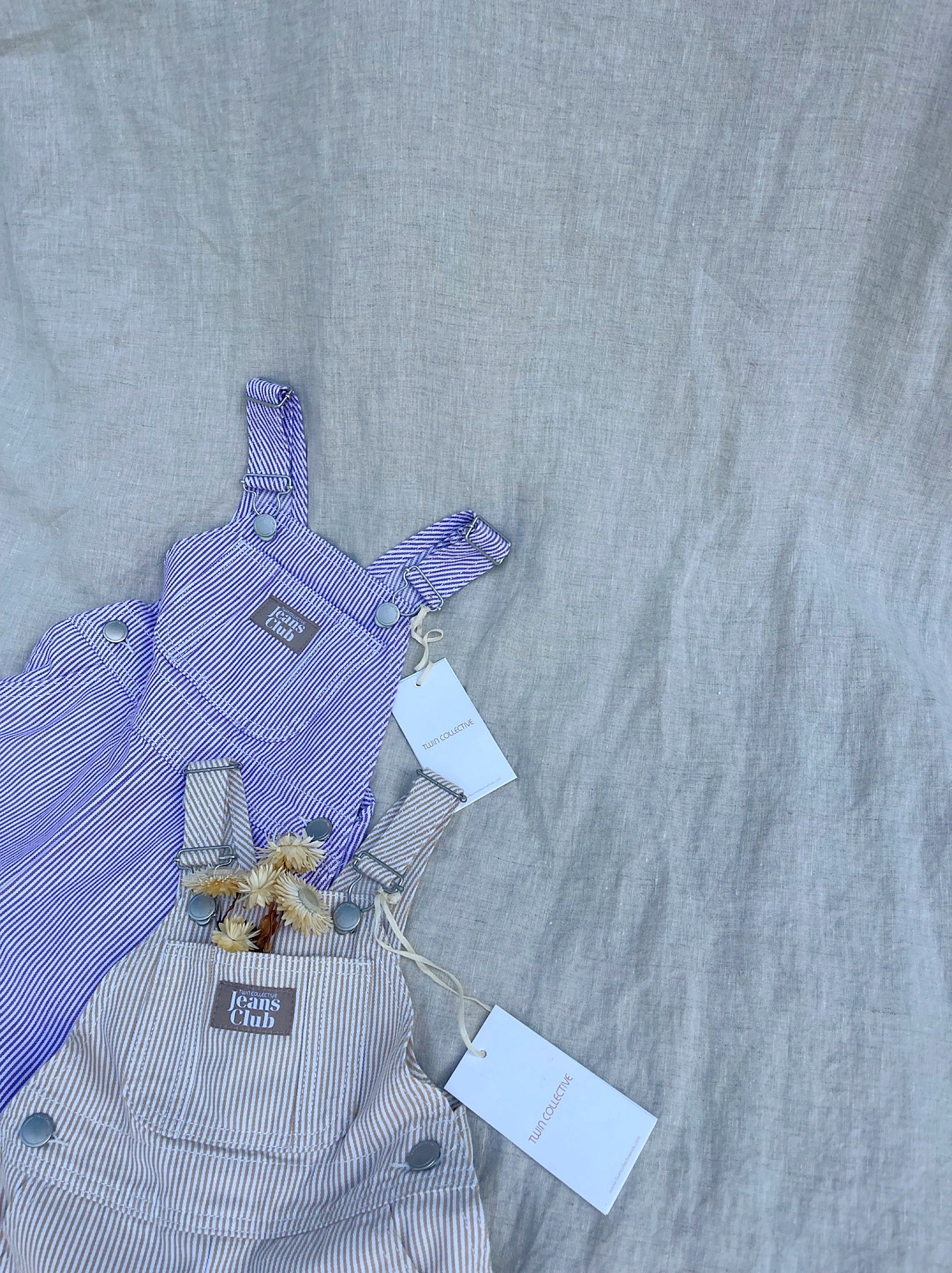 Parklife Shortall - Beige Stripe