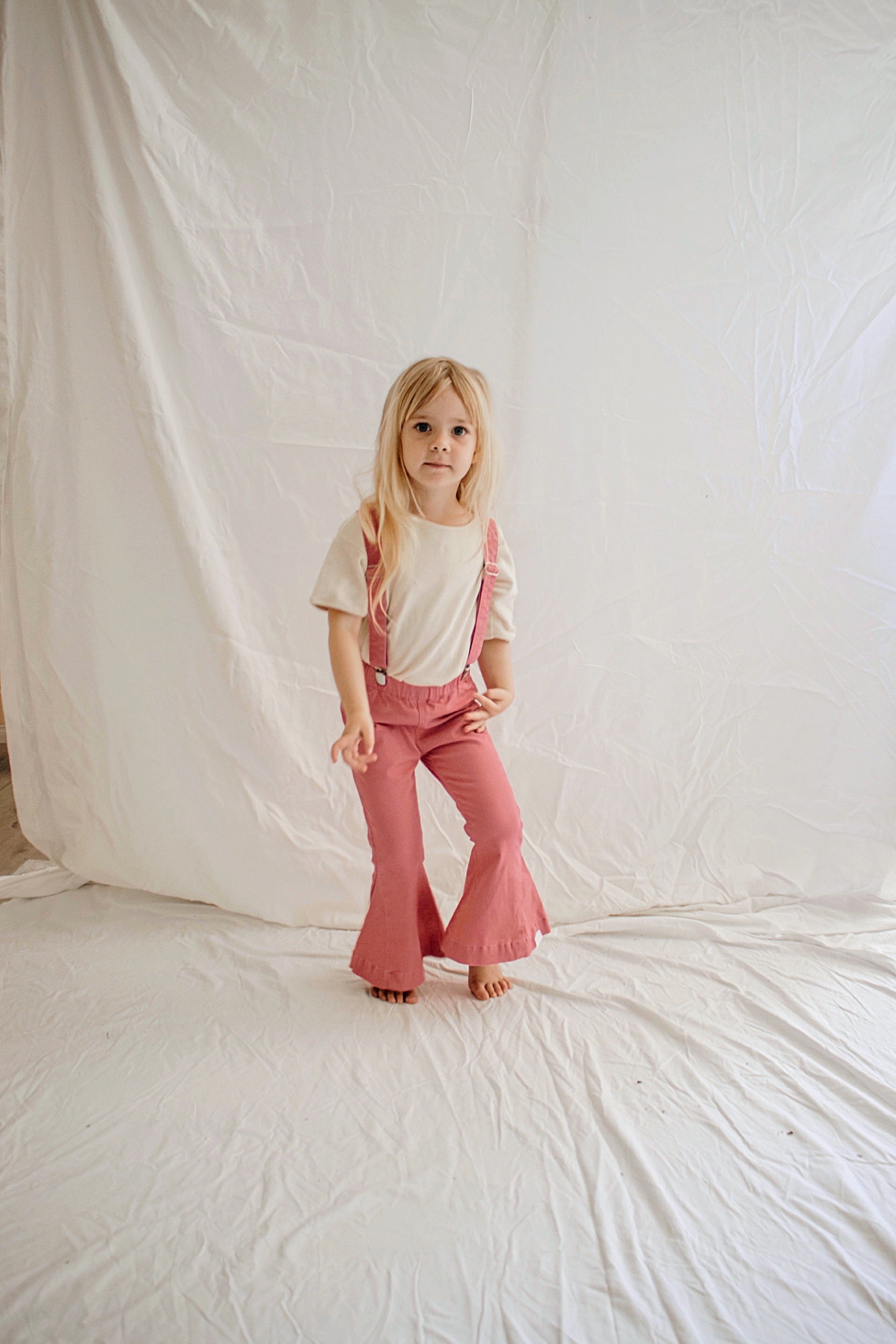 Farrah Flare Jean - Side Wedge Pink