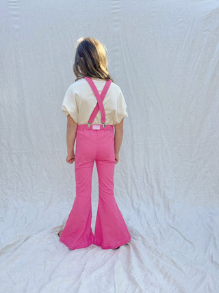 Farrah Flare Jean - Side Wedge Pink