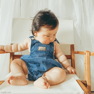 Bowie Bubble Romper - Ziggy Blue Hemp Denim - SAMPLE SALE