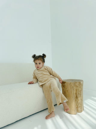 Velour Lounge Flare Set- Caramel- WOMENS Sizes ON SALE