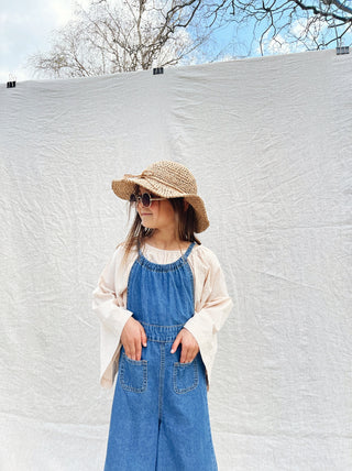 Jane Jumpsuit - Retro Blue - Size 10y Left