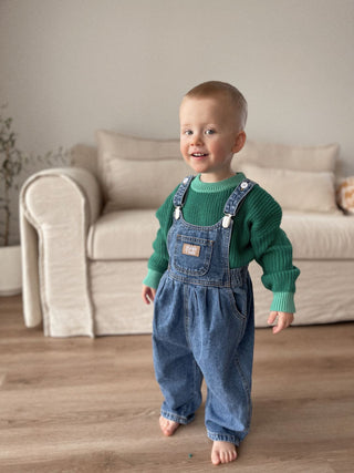 Bowie Bubble Overall - 70s Blue Hemp Denim