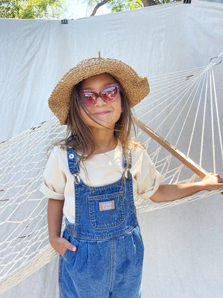Bowie Bubble Overall - 70s Blue Hemp Denim