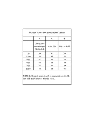 Jagger Jean - Hemp 90s Blue Denim - FINAL SALE