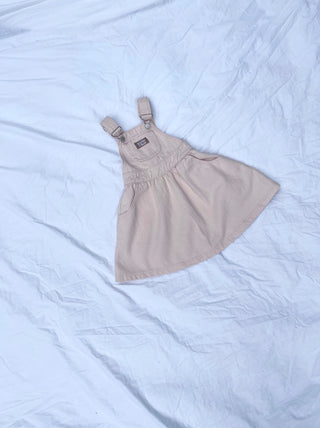 Dreamer Denim Dress - Cream Pink - Size 10yo left