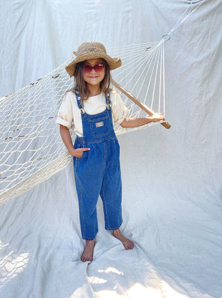 Bowie Bubble Overall - 70s Blue Hemp Denim
