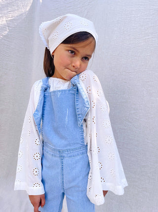 Farrah Flare Overall - Baby Blue