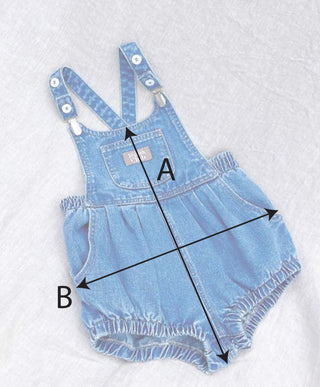 Bowie Bubble Romper - Ziggy Blue Hemp Denim - SAMPLE SALE