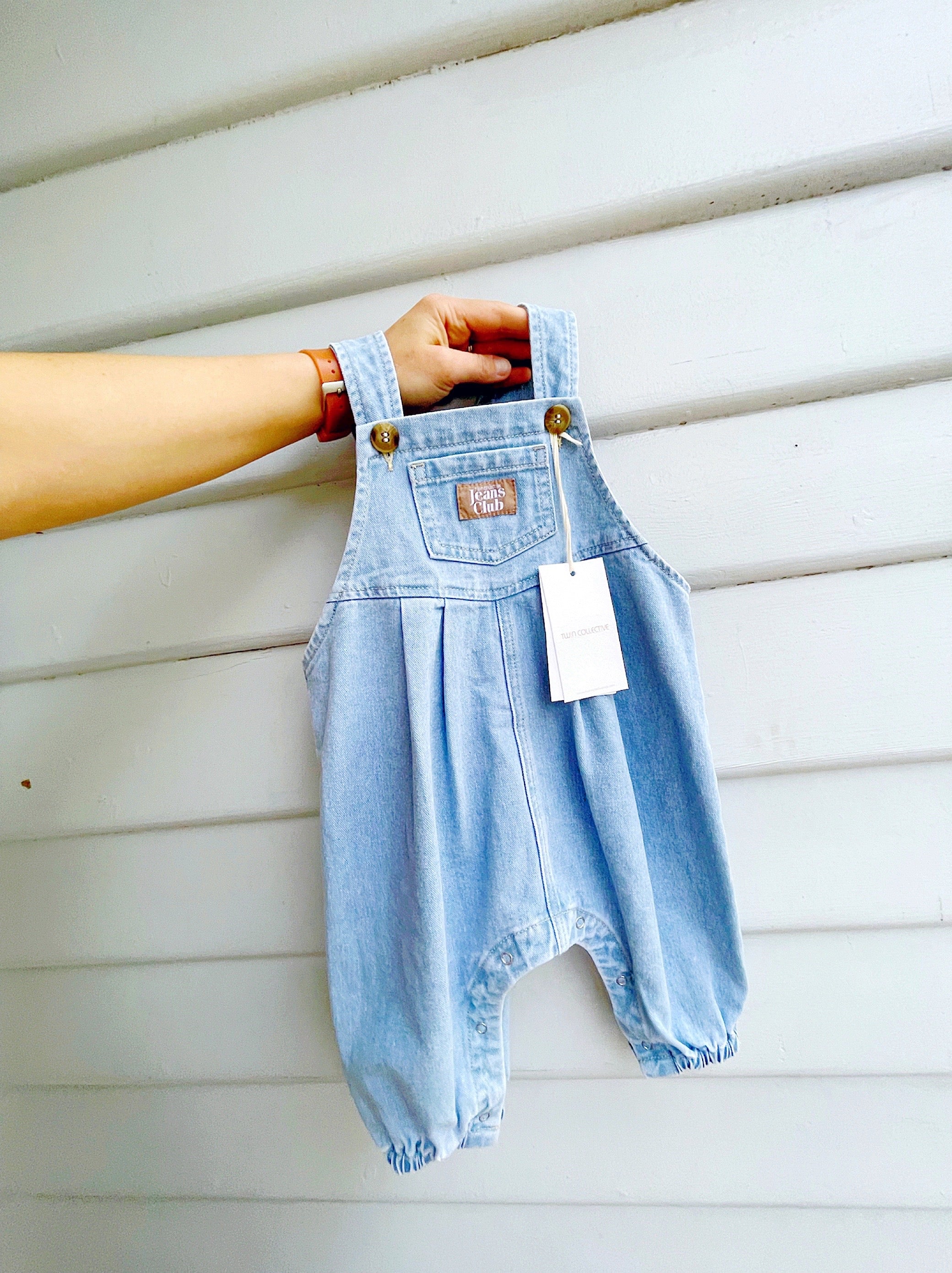 Baby sales denim overalls